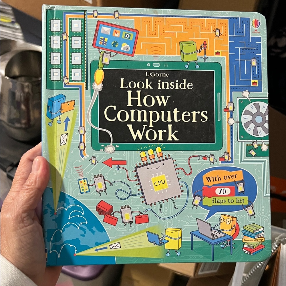 Usborne How Computers Work Book - Vibrant Tech Guide